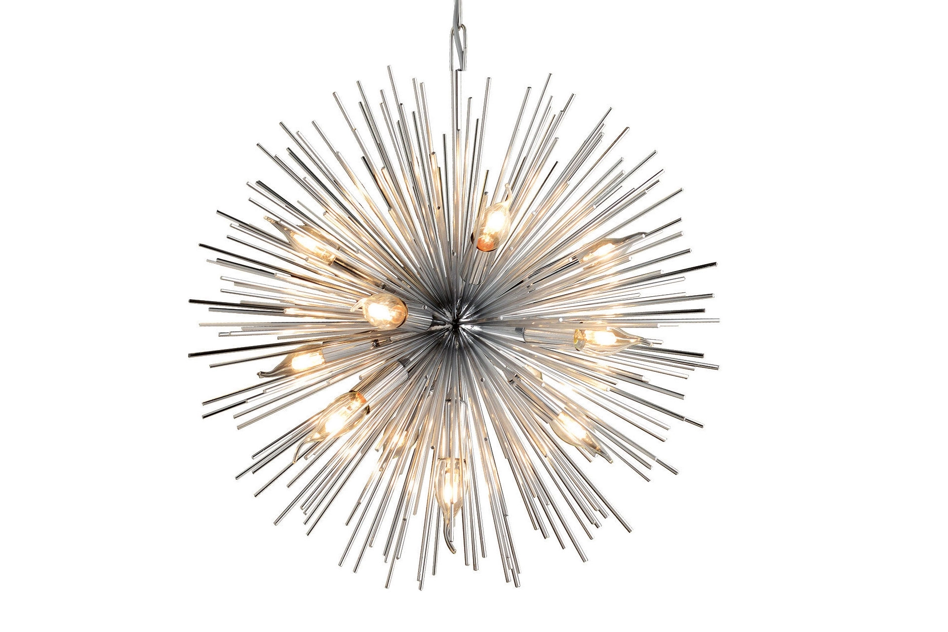 Lampaluce Riccio-2 Modern 9’lu Sarkıt Avize 55cm Krom