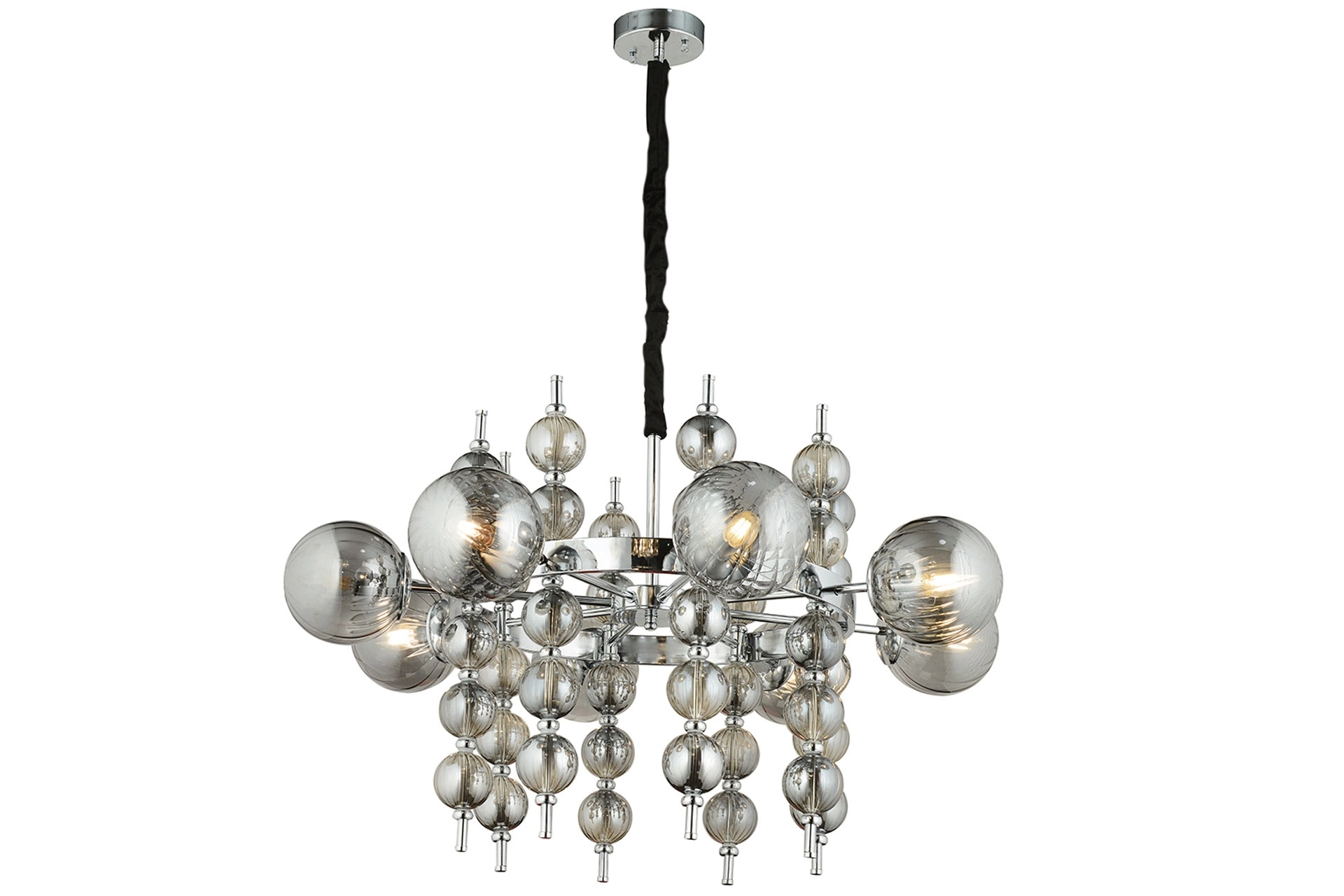 LampaLuce Regina Modern Salon Avizesi 8’li Krom 65x90cm