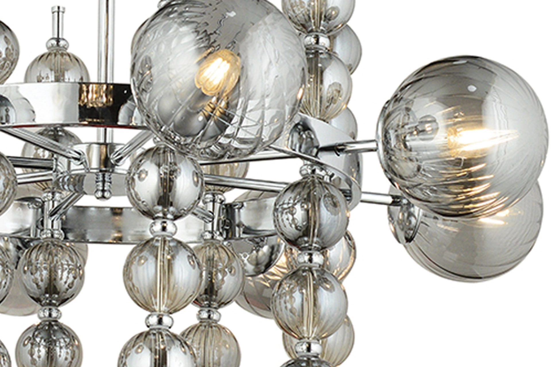 LampaLuce Regina Modern Salon Avizesi 8’li Krom 65x90cm