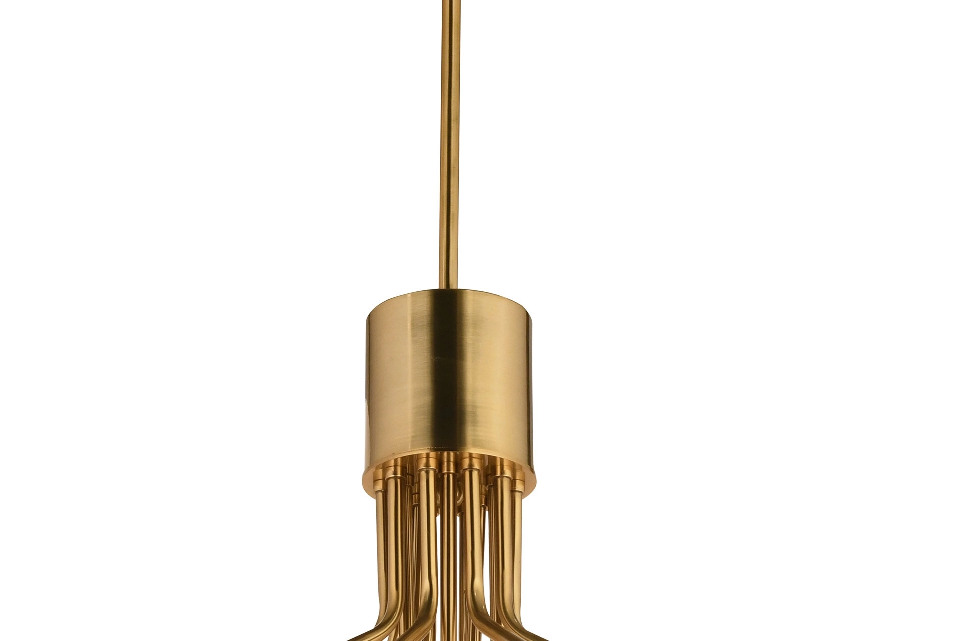LampaLuce Forti Modern Tasarım Sarkıt Avize 15’li Eskitme Sarı 60x90cm