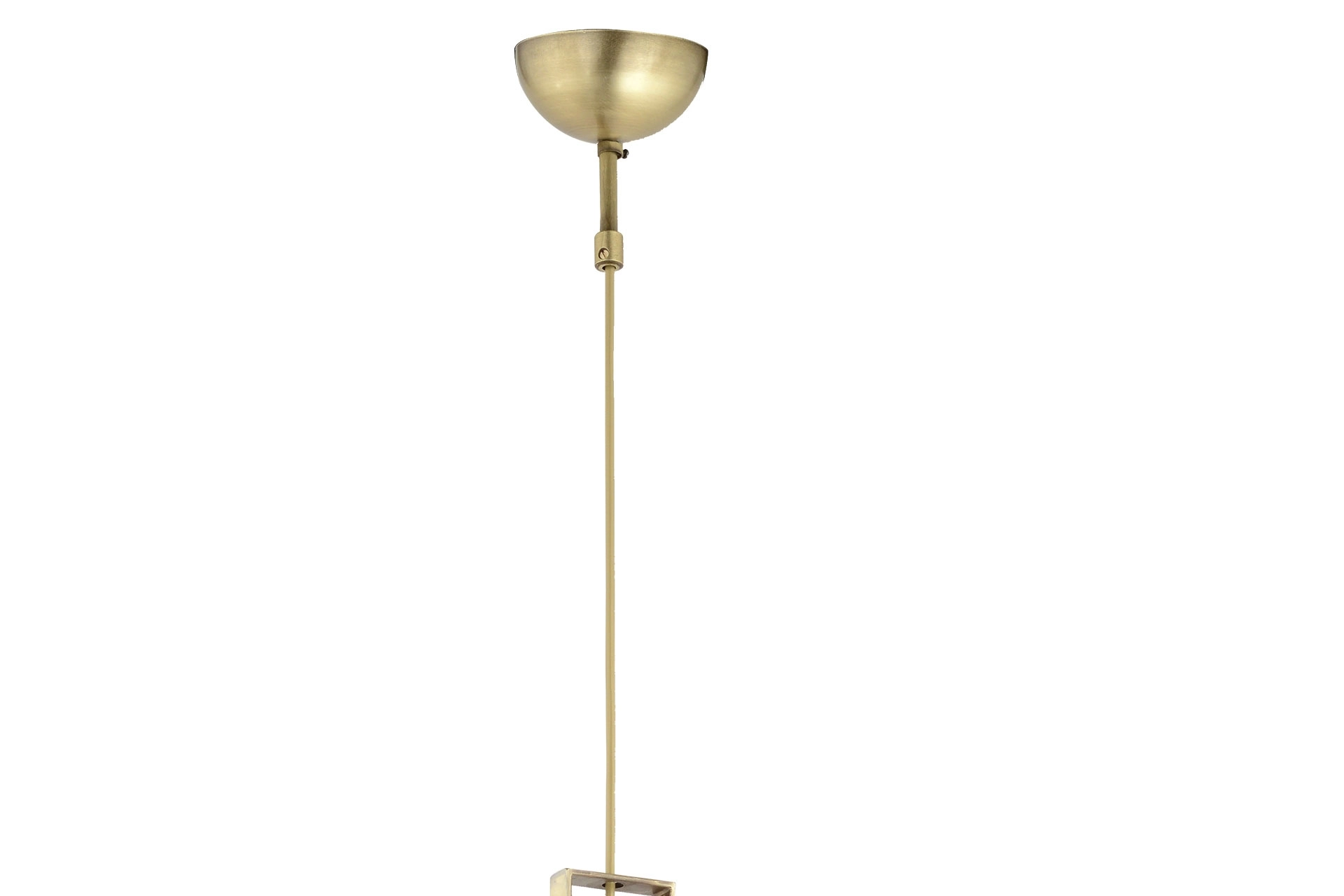 LampaLuce Gladiatore Klasik Tekli Metal ve Camlı Sarkıt Eskitme Sarı 25x70cm