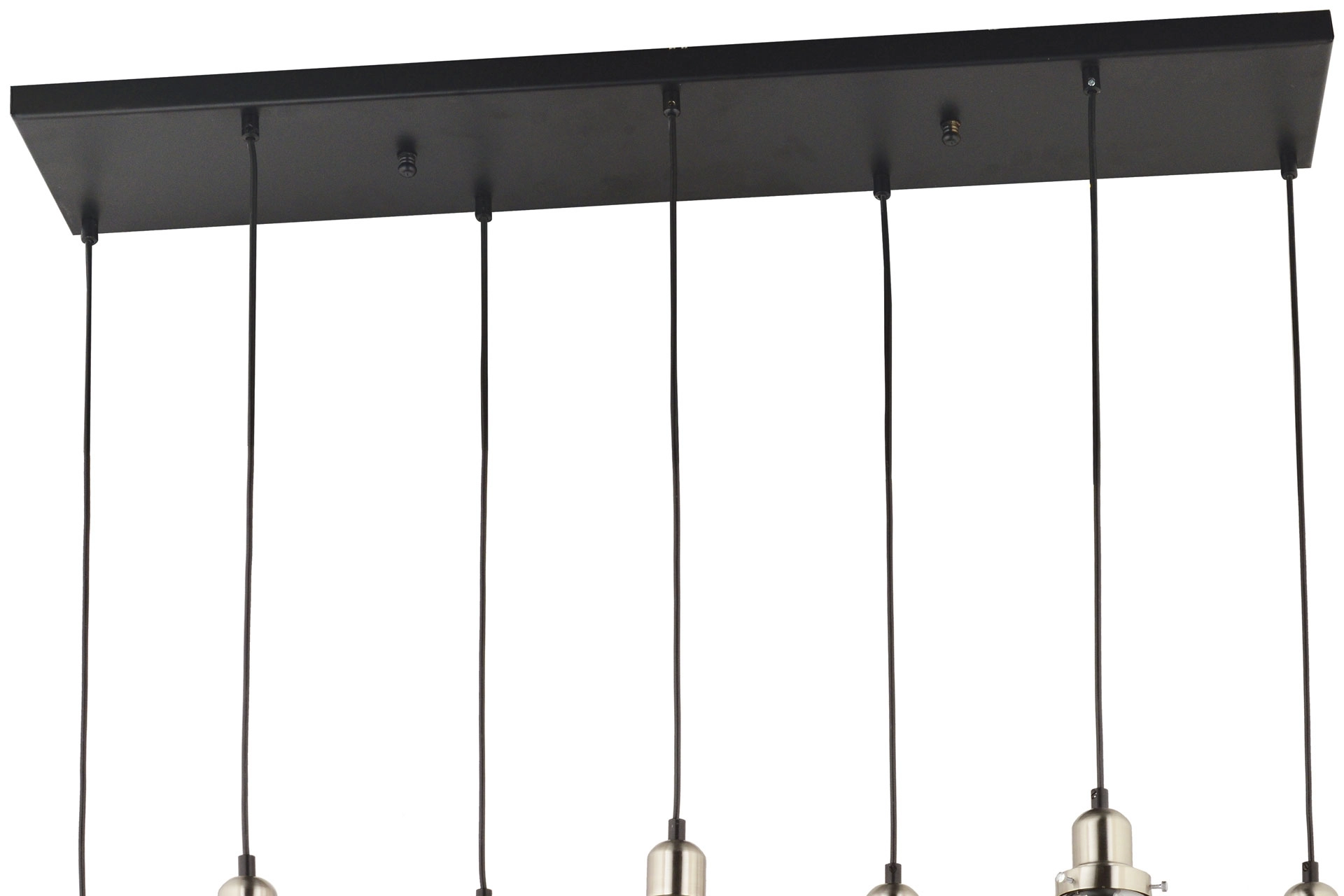 LampaLuce Cono Modern Sarkıt Salon Avizesi 7’li Krom 80x70cm