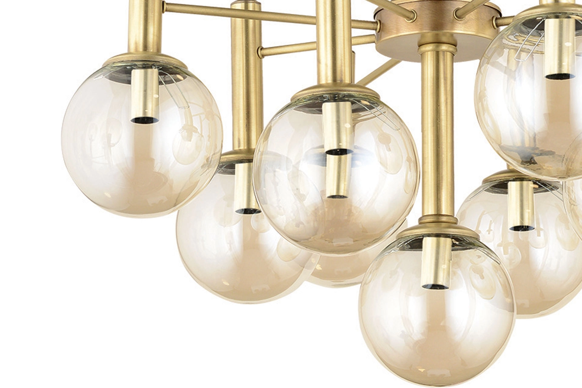 Lampaluce Sfera Modern Tasarım 9’lu Avize Eskitme Sarı