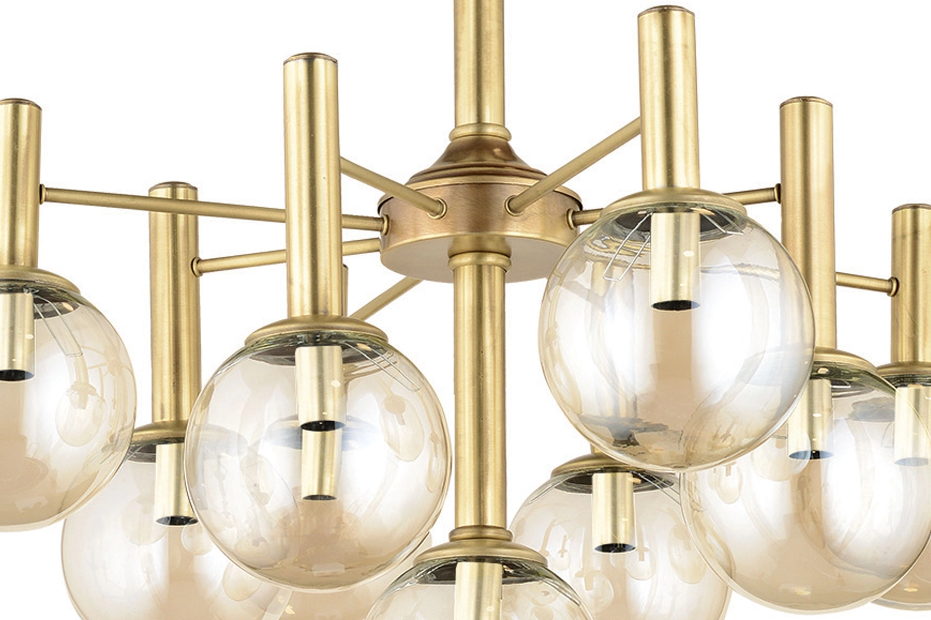 Lampaluce Sfera Modern Tasarım 9’lu Avize Eskitme Sarı