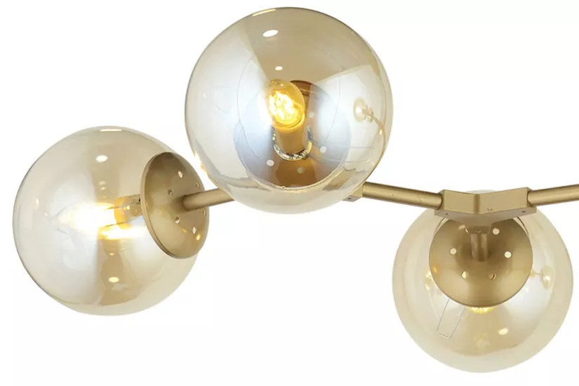 Lampaluce Dritto Modern Avize 6’lı Eskitme Sarı