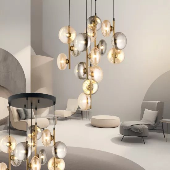 Lampaluce Valentina Modern Tasarımlar Camlı Avize 5’li