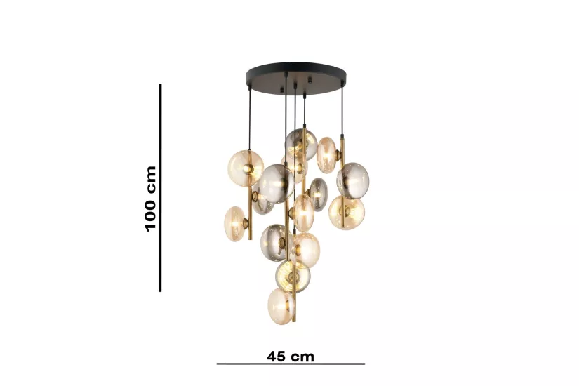 Lampaluce Valentina Modern Tasarımlar Camlı Avize 5’li